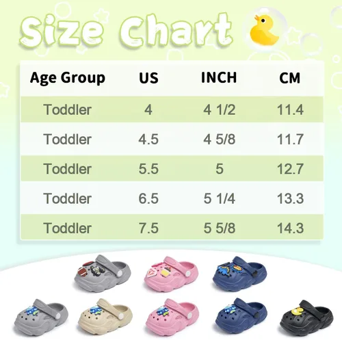 Miniatura 6 de Zoolar Bonitos zuecos de jardín para niños y niñas, zapatos de verano ligeros para exteriores, sandalias para niños y niñas, zapatos de playa