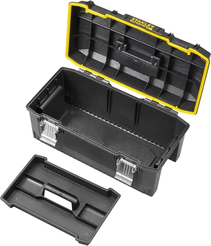 Miniatura 3 de STANLEY FATMAX - Caja de herramientas impermeable de 22.8 in, resistente al agua, gran capacidad de almacenamiento, ranura en V para corte extra