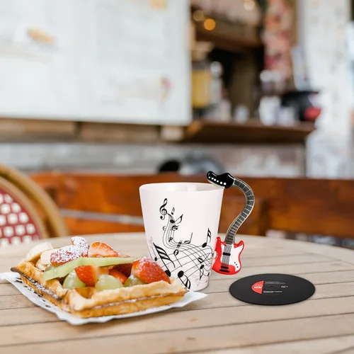 Miniatura 5 de Maustic Taza de Guitarra para Hombres y Mujeres - Regalos para Amantes de la Música para Músicos, Profesores - Regalo de Navidad y Cumpleaños - 13