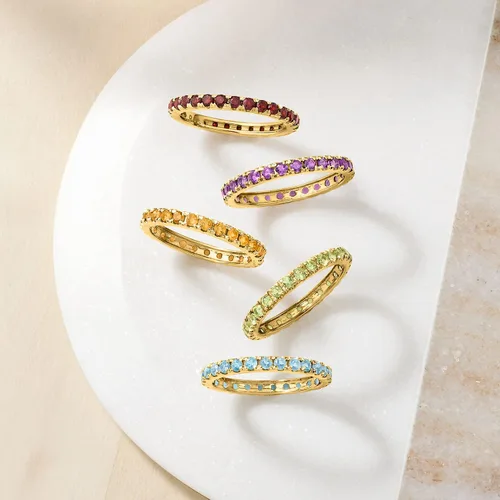 Miniatura 5 de Ross-Simons Eternity Gemstone Band in 14kt Yellow Gold