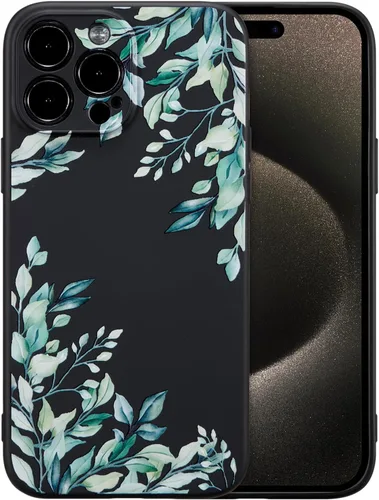 Miniatura 160 de RALEAVO Funda Floral para iPhone 12, Cubierta de Silicona Líquida con Bonito Patrón de Rama de Flores para Niñas y Mujeres, Funda Protectora de Goma