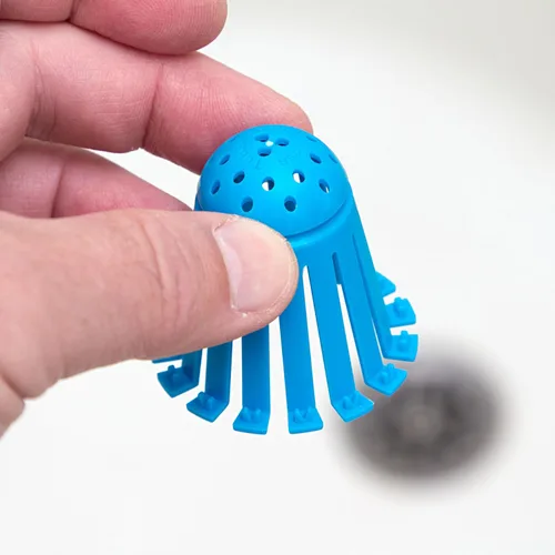 Miniatura 6 de TubShroom Toss - Juego de 21 coladores de drenaje desechables para tina, atrapa el pelo para la ducha y la bañera para evitar desagües obstruidos