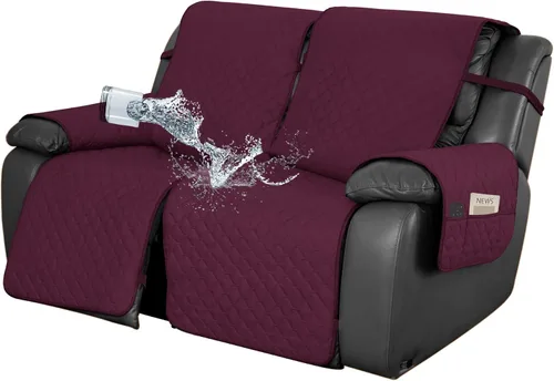 Miniatura 36 de Easy-Going Funda impermeable para sillón reclinable de gran tamaño con bolsillo, 1 funda de sofá reversible para sillón reclinable, protector