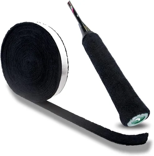Miniatura 2 de GLL Asas de toalla de algodón súper absorbentes, raqueta de toalla de agarre excesivo, antideslizante, absorbe el sudor, cinta de agarre para tenis