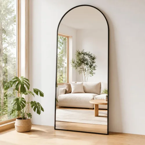 Miniatura 12 de Antok Espejo colgante de longitud completa sobre la puerta, espejo de pared independiente para dormitorio, sala de estar, entrada, 48 pulgadas