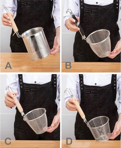 Miniatura 5 de UTOYA Stainess - Olla de acero para pasta con insertos, olla de cocina con divisor y colador, olla de inducción resistente, inducción, cerámica