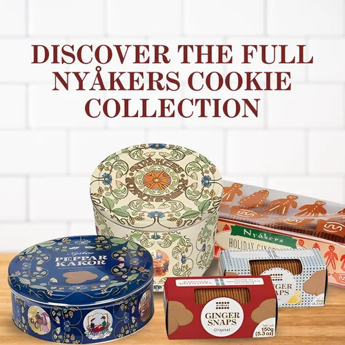 Miniatura 5 de Nyakers Galletas de jengibre suecas originales 26.4 OZ. Galletas de jengibre en lata de correo botánico segura