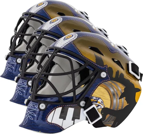 Miniatura 31 de Franklin Sports mini máscara para portero con logo de la NHL