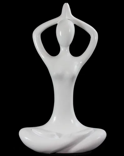 Seraphic Estatua de postura de montaña de yoga, regalos de escultura para mujeres, decoración del hogar o habitación, estatuas/figuras de manos de