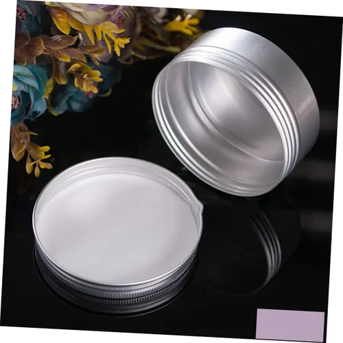 Miniatura 6 de EXCEART 2pcs caja de aluminio espécimen caja hilo viaje botellas 8.5 fl oz aluminio tarro tapa para productos de belleza