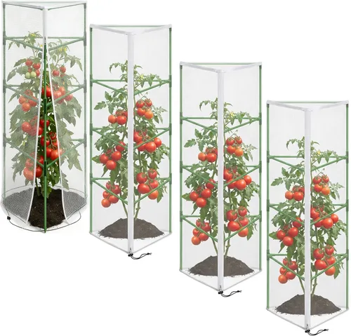 Miniatura 8 de 3 piezas de red para pájaros de jardín, cubierta para plantas para jaula cuadrada de tomate, 59" x 17.7" barrera contra insectos y pájaros, red