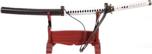 Miniatura 8 de siwode The Walking Dead - Espada katana de Michonne, arcilla T10, acero templado, acero de Damasco T10 Arcilla_Acero Templado