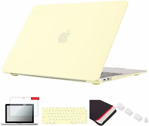 Miniatura 18 de Pack 5 en 1 de carcasa para MacBook Air, de Se7enline, de plástico duro, tacto suave, con protector de teclado de silicón, protector de pantalla