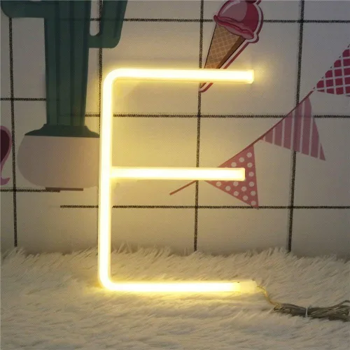 Miniatura 5 de ENUOLI - Luces LED de neón del alfabeto blanco cálido, la mejor decoración de pared para niños, hogar, bar, club, festival, Navidad, cumpleaños