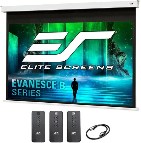 Miniatura 11 de Elite Screens Evanesce Tab-Tension B, pantalla de proyección de 110 pulgadas 16:9, 4K / 8K HD, pantalla de proyección eléctrica con tensión de Blanco