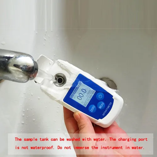 Miniatura 4 de lyrlody Refractómetro digital Brix, probador de contenido de azúcar alta precisión con compensación automática de temperatura para bebidas