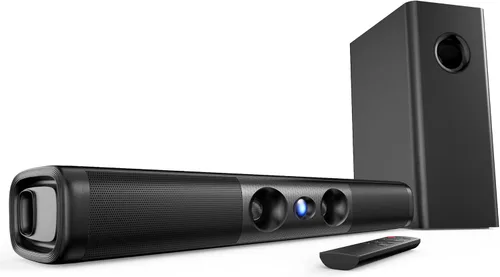 Miniatura 7 de Barras de sonido para Smart TV con subwoofer con cable, barra de sonido pequeña de graves profundos 2.1, sistema envolvente de cine en casa