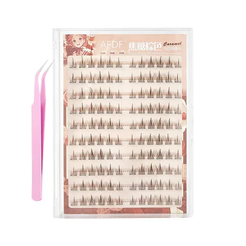 Miniatura 17 de Extensión de Pestañas DIY Efecto 3D Natural Individual 9/11/12mm Pestañas 80 Racimos Pestañas de Volumen Set Mixto, Extensión de Pestañas Caseras