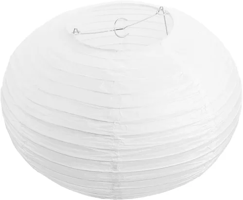 DOITOOL Faroles redondos de papel blanco de 12 pulgadas, decorativos chinos/japoneses colgantes redondos, lámpara japonesa para boda, aniversario,