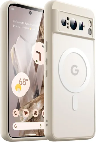 Miniatura 9 de JETech Funda magnética para Google Pixel 8 de 6.2 pulgadas 2023, compatible con MagSafe, translúcida mate trasera a prueba de golpes (Hazel)