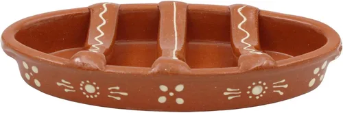 Miniatura 2 de Tostador tradicional de salchicha de terracota de arcilla portuguesa (N. 1 pequeño)