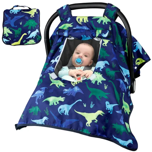 Funda de Asiento de Coche para Niño, Funda de Asiento de Coche de Bebé de Invierno, Toldo de Asiento de Coche Acogedor y Cálido con Ventanas de