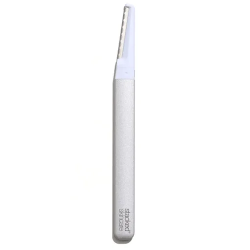 Herramienta profesional de dermaplaning para mujeres, mango de metal, hoja reemplazable, piel suave y eliminación de pelusa de melocotón, maquinilla