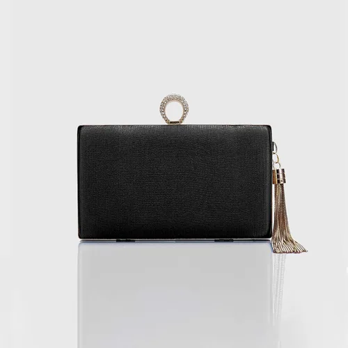 Miniatura 4 de BABEYOND Monederos de mano para mujer, bolso de noche con borla colgante para novia, fiesta, graduación, boda