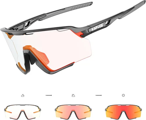 KAPVOE Photochromic Cycling Glasses Men Women Clear Mountain Bike Sunglasses MTB Bicycle Riding Sports Triathlon - K170