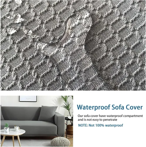 Miniatura 3 de Fundas para sofá, funda de sofá de alta elasticidad, funda de sofá de jacquard suave, funda antideslizante para sofá, protector de muebles