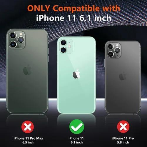 Miniatura 6 de SPIDERCASE Funda a prueba de golpes para iPhone 11, [protección contra caídas de grado militar de 10 pies] Funda de protección de cuerpo completo