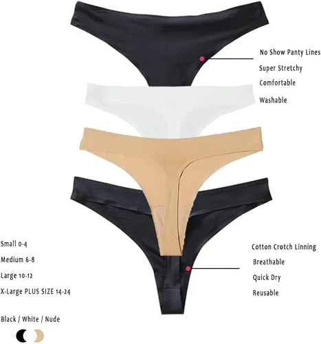 Miniatura 3 de El kit de higiene esencial 4 en 1 incluye ropa interior sin costuras, toallitas frescas y forro de bragas – Kit de aseo de viaje para accidentes
