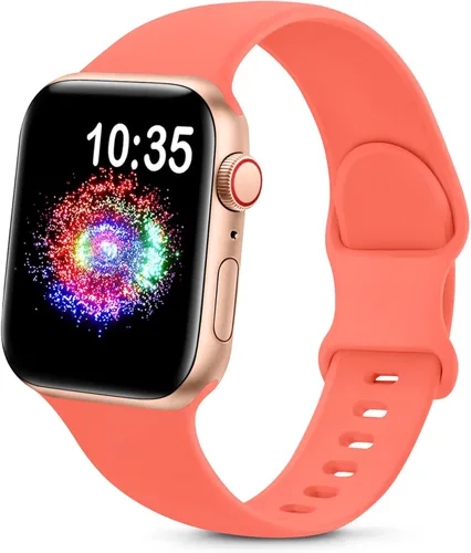 Miniatura 18 de TreasureMax - Correa deportiva compatible con Apple Watch de 38, 40, 41, 42, 44, 45, 46 y 49 mm, correa de silicona suave compatible con Apple Watch