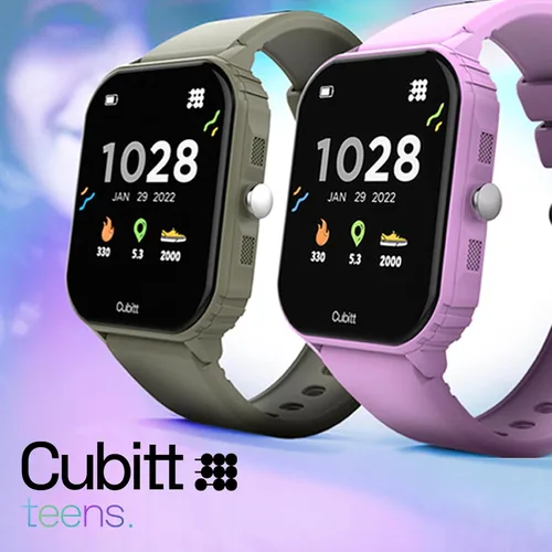 Miniatura 7 de Cubitt Teens - Reloj inteligente con rastreador fitness para adolescentes, con monitor de ritmo cardíaco, presión arterial, oxígeno en sangre, Negro