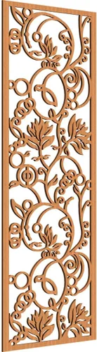 Miniatura 84 de 9 3/8"W x 24 3/8"H x 1/4"T Caspio Decorativos Paneles De Pared De Madera De Calado, Roble Rojo rojo (Red Oak)