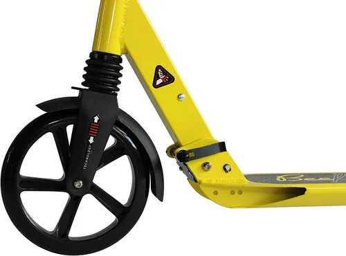 Miniatura 10 de Bee Free Patinete para niños, adolescentes y adultos, manubrio ajustable, construcción plegable, freno de pie trasero, suspensión antigolpes