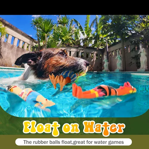 Miniatura 6 de Silipull 3 Piezas Juguetes Chirriantes de Pollo de Goma para Perros Pollo Gritón Látex Goma Suave Masticar Juguetes Molares Divertidos Interactivos