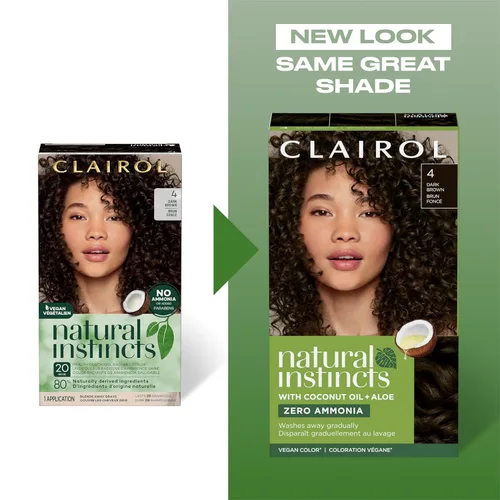 Miniatura 3 de Clairol Natural Instincts - Tinte semipermanente para el cabello, color negro azul 2BB, paquete de 1 unidad 2BB Azul Negro