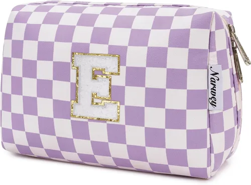 Miniatura 141 de Narwey Bolsa de maquillaje con inicial, regalos de graduación para adolescentes, niñas, niños y adolescentes, cosas de moda de 6 a 18 años, bolsa