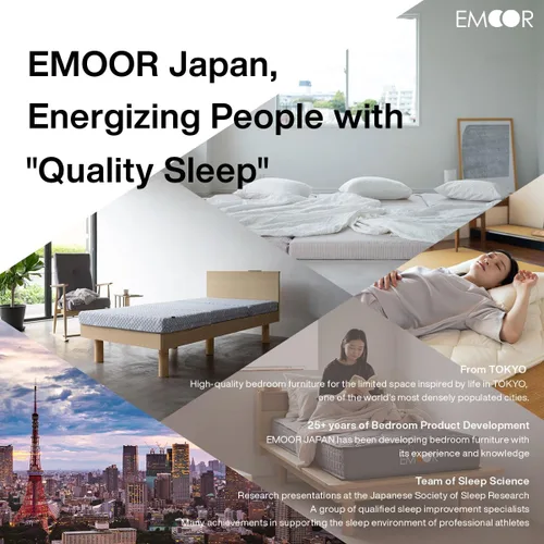 Miniatura 3 de EMOOR Cubrecolchón plegable de futón japonés CLASSE-Topper Tatami, tamaño individual (39 x 79 pulgadas), fabricado en Japón