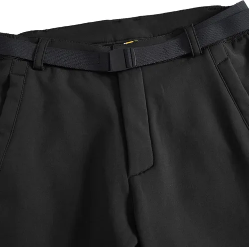 Miniatura 4 de JHMORP Pantalones de nieve para hombre, repelente al agua, para esquí, snowboard, forro polar, pantalones de concha suave, pantalones con cinturón