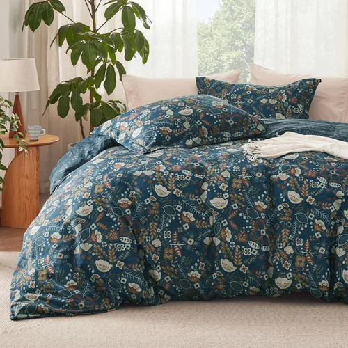 Miniatura 28 de Bedsure Funda de edredón tamaño Queen – Juego de funda de edredón reversible a cuadros con cierre de cremallera, juego de ropa de cama de 3 piezas