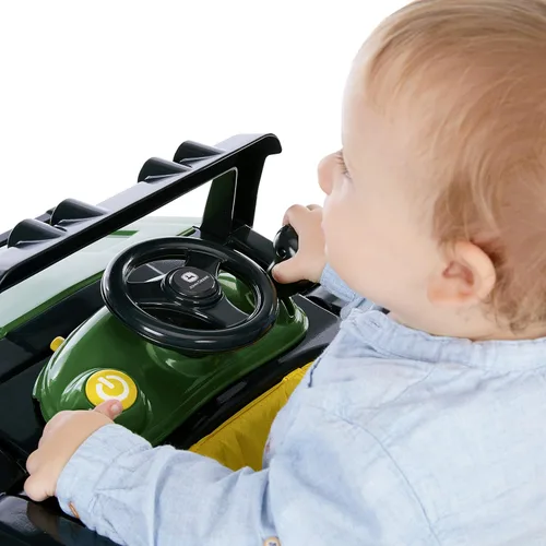 Miniatura 6 de Bright Starts John Deere 4 en 1 Gator Green Centro de actividades para bebés y andador de empuje con volante interactivo extraíble, juguete de 6