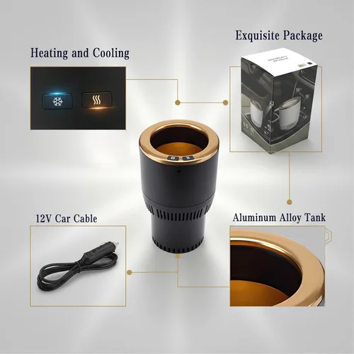Miniatura 4 de Calentador de vasos de automóvil 2 en 1 de alta calidad, enfriador inteligente para tazas de automóvil, regalo de temporada festiva, soporte
