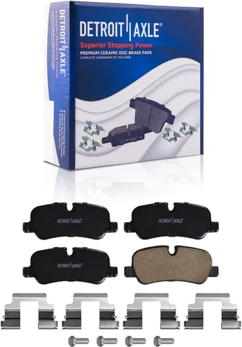 Miniatura 7 de Detroit Axle - Kit de frenos para Land Rover LR3 2005-2009, Rotores de freno deportivos Range Rover 2006-2009 y pastillas de freno de cerámica 2007