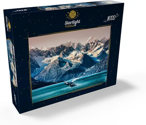Miniatura 2 de MyPuzzle Alaska Whales - Rompecabezas prémium de 1000 piezas, fabricado en Estados Unidos
