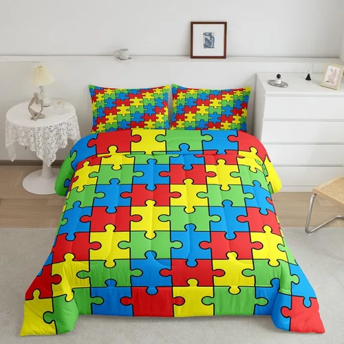 Miniatura 24 de Feelyou Juego de Edredón de Mariposas Coloridas Twin Patrón Impreso de Acuarela Arcoíris Ropa de Cama Acolchada para Dormitorio de Niñas Tie Dye