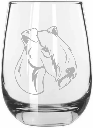 Miniatura 560 de Sakhalin Husky Dog - Copa de vino grabada personalizada de 15.25 onzas sin tallo