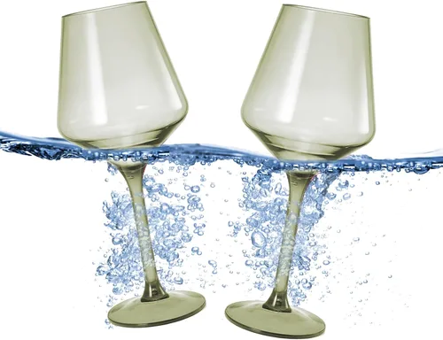 Miniatura 14 de Copas de vino de plástico irrompible de estilo europeo, juego de 4 vasos de vino de acrílico Tritan, irrompible, color transparente, irrompible, sin