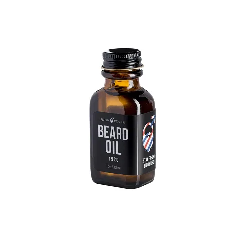 Miniatura 3 de Fresh Beards Aceite para barba 1920 – Fragancia clásica de barbería – Aceite perfumado para barba y bigote para hombre – Hidratante calmante